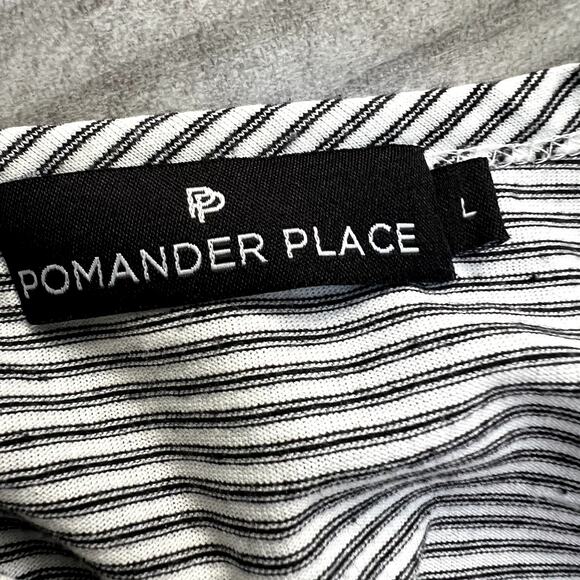 Pomander Place Tuckernuck Blouse Short Puff Sleeve Elevated T-Shirt Large - Picture 4 of 6